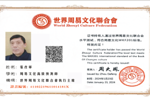 张彦军老师会员证书